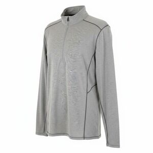 KÜHL Akkomplice Zip Neck Base Layer Top Gray‎ Ash Thumbholes Women's Size Large